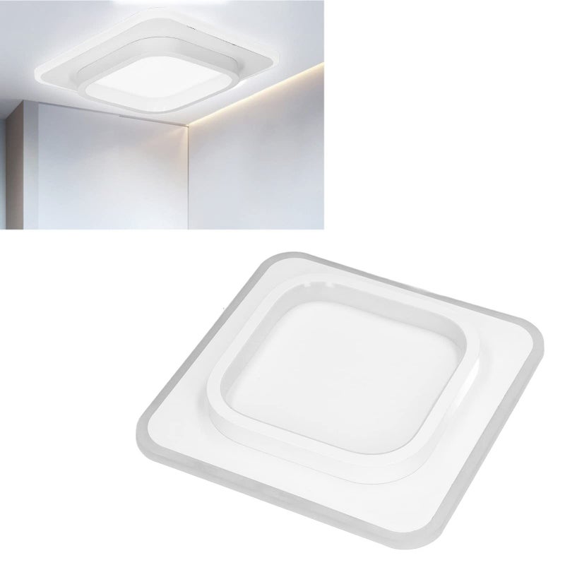 ضوء سقف LED مربع 20 واط، أكريليك، سبائك ألومنيوم، ضوء أبيض، حماية للعيون، سهل التركيب، إضاءة منزلية عصرية - Image 3