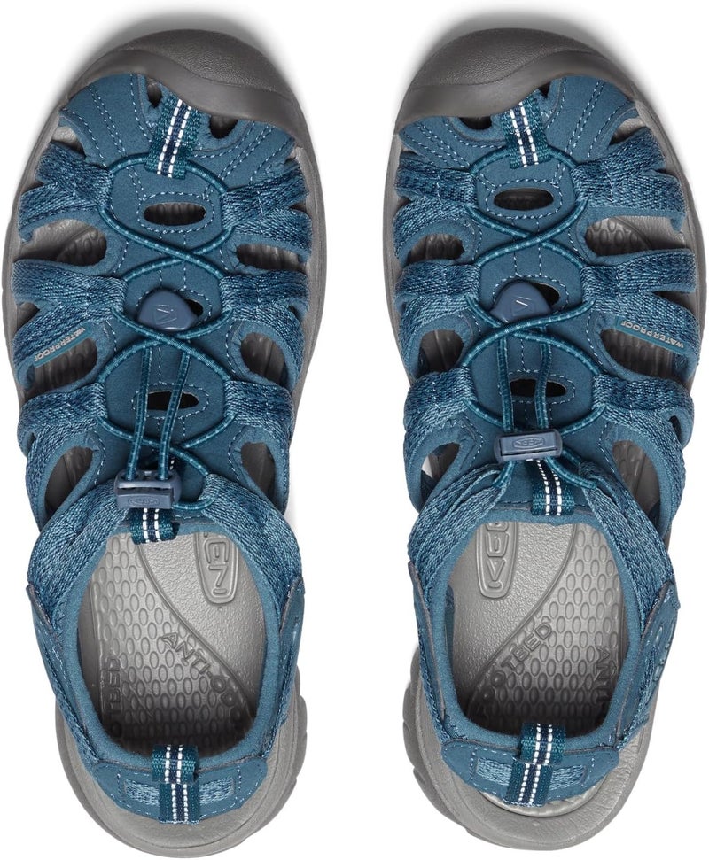 KEEN Women's Whisper Closed Toe Adventure Sandals - Smoke Blue - Image 5