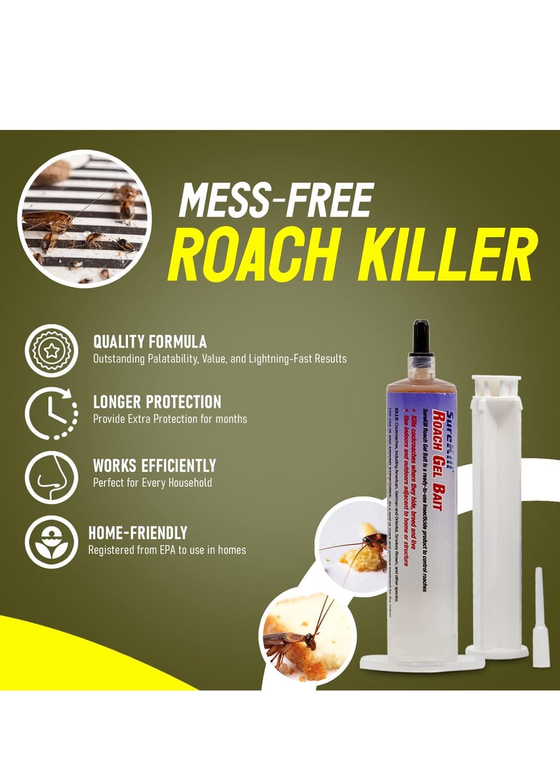 Neogen Sure Kill Cockroach Gel Bait- Cockroach Killer Indoor Infestation- Kill Roaches Indoor and Outdoor- Perfect Household Solution 40 Gram 1 Tube - Image 2
