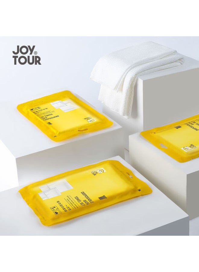 JOY TOUR Joytour Disposable Towel And Bath Towel Set, Hotel Toiletries, Travel Pack, Bath Towels, Scrubbing Towels - Image 4