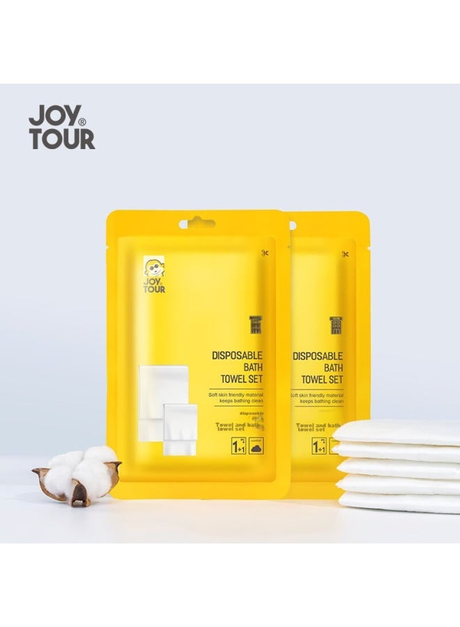 JOY TOUR Joytour Disposable Towel And Bath Towel Set, Hotel Toiletries, Travel Pack, Bath Towels, Scrubbing Towels - Image 3