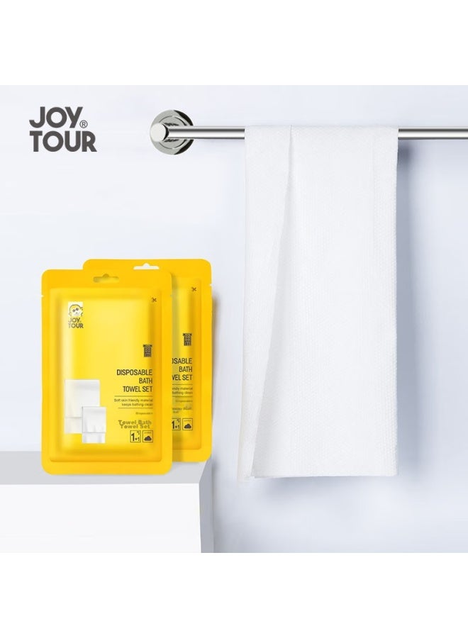 JOY TOUR Joytour Disposable Towel And Bath Towel Set, Hotel Toiletries, Travel Pack, Bath Towels, Scrubbing Towels - Image 5