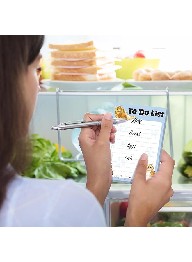 ٤ دفاتر ملاحظات لاصقة لقوائم المهام، ٢٠٠ ورقة مقاس ٤ × ٦ بوصات، دفتر ملاحظات لاصقة ملون بتصميم حيوانات مرحة مع سطور، دفاتر ملاحظات لقوائم المهام للمدرسة والمكتب والاجتماعات والمنزل وتذكير بالخطط، لوازم مكتبية - Image 3