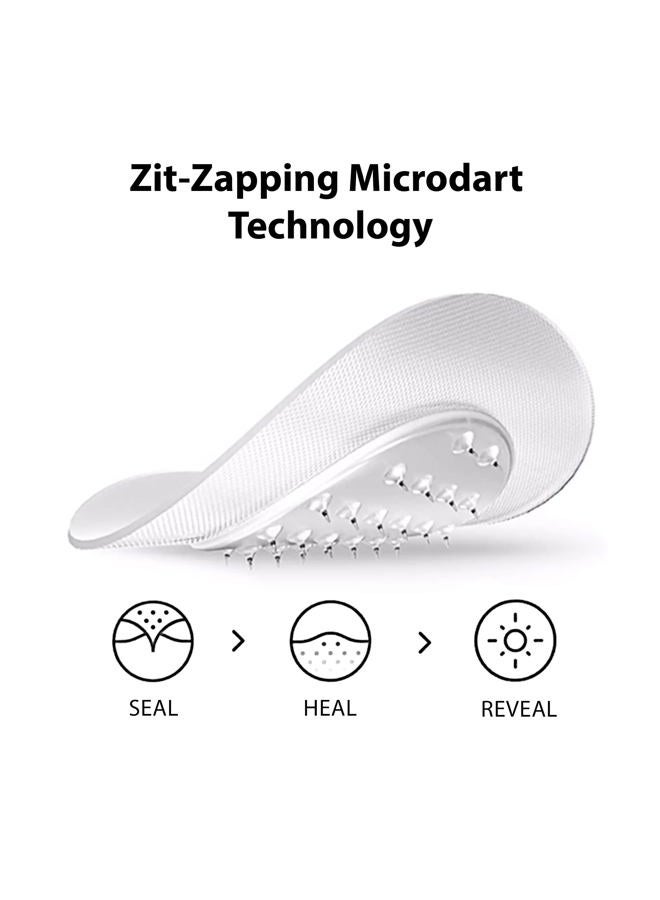 Frilliance Microdart Hydrocolloid Acne Pimple Patches for Zits and Blemishes (4 count) Spot Treatment Stickers for Face & Skin, Vegan and Cruelty Free (Deep Dive Micro Darts) - Image 2