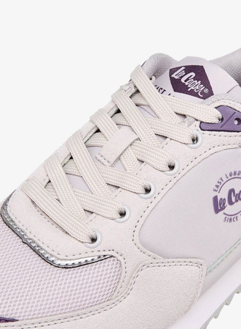 لي كوبر سنيكرز نسائي بطبعة شعار مع إغلاق برباط - Image 4