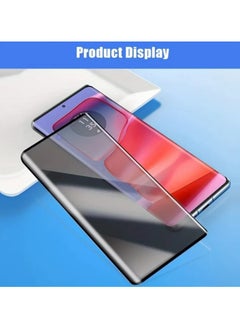 CoomBe 2 in 1 Screen Protector Privacy Tempered Glass and Camera Lens Film for Moto Edge 60 Fusion, Scratch Resistant, Anti-Fingerprint, Bubble Free, 9H Anti-Spy Tempered Glass Film  - Image 2
