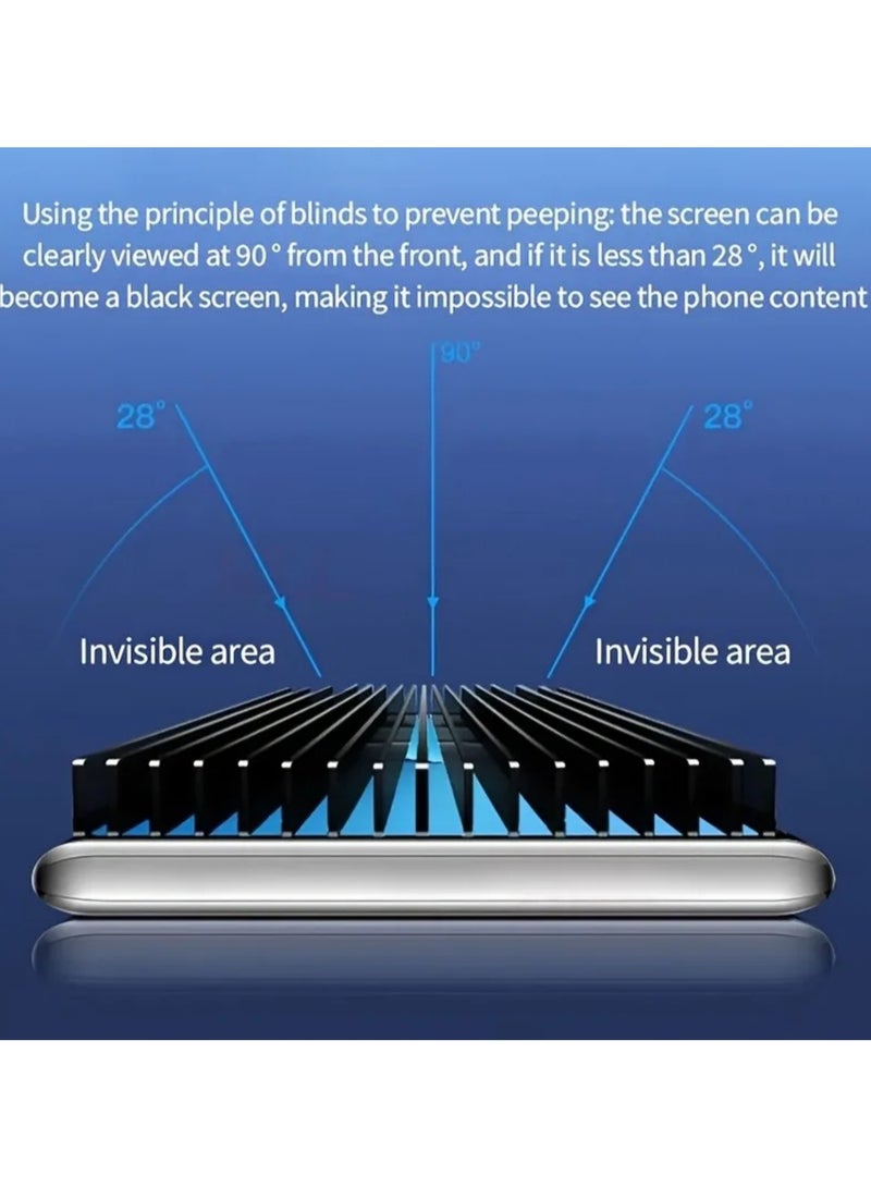 CoomBe 2 in 1 Screen Protector Privacy Tempered Glass and Camera Lens Film for Moto Edge 60 Fusion, Scratch Resistant, Anti-Fingerprint, Bubble Free, 9H Anti-Spy Tempered Glass Film - Image 4