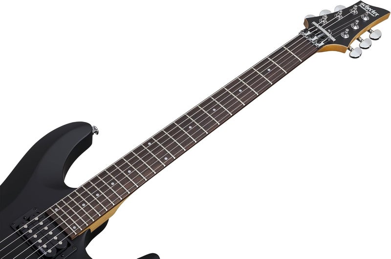 Schecter جيتار كهربائي شيكتر C-6 FR DELUXE باللون الأسود الساتان - Image 4