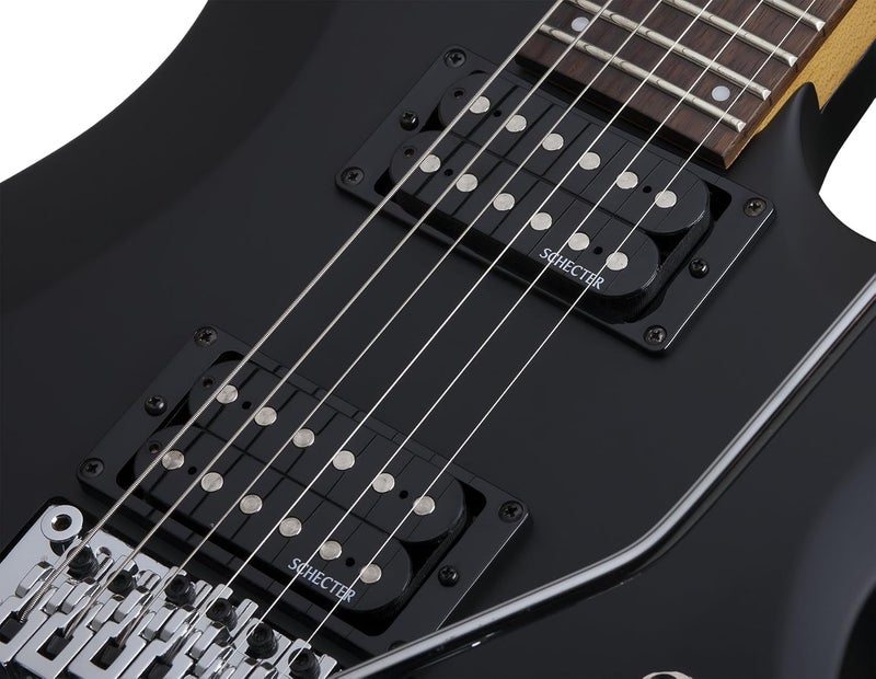 Schecter جيتار كهربائي شيكتر C-6 FR DELUXE باللون الأسود الساتان - Image 3