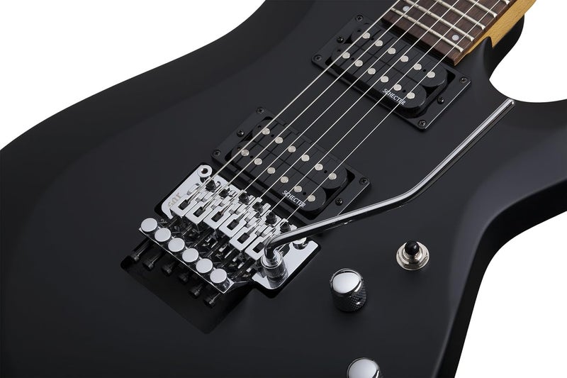 Schecter جيتار كهربائي شيكتر C-6 FR DELUXE باللون الأسود الساتان - Image 2