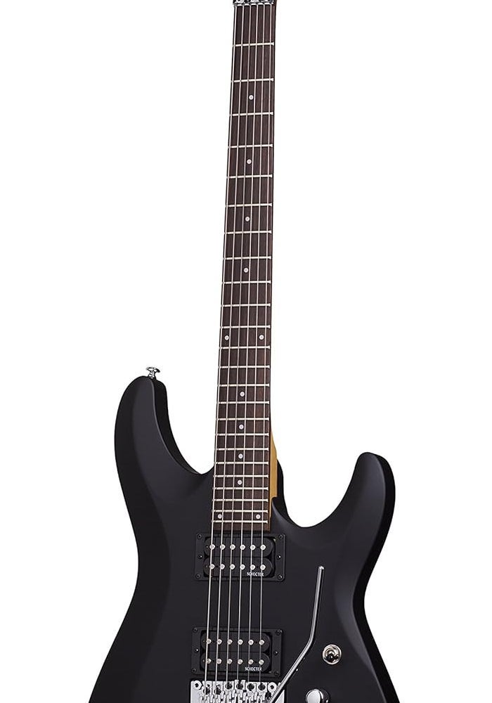 Schecter جيتار كهربائي شيكتر C-6 FR DELUXE باللون الأسود الساتان - Image 1