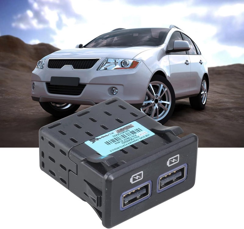 محول USB متعدد الأجهزة للشحن مع مقبس USB ومنفذ USB لضمان شحن آمن وسريع للسيارات مع حماية من التيار الزائد USB - Image 2