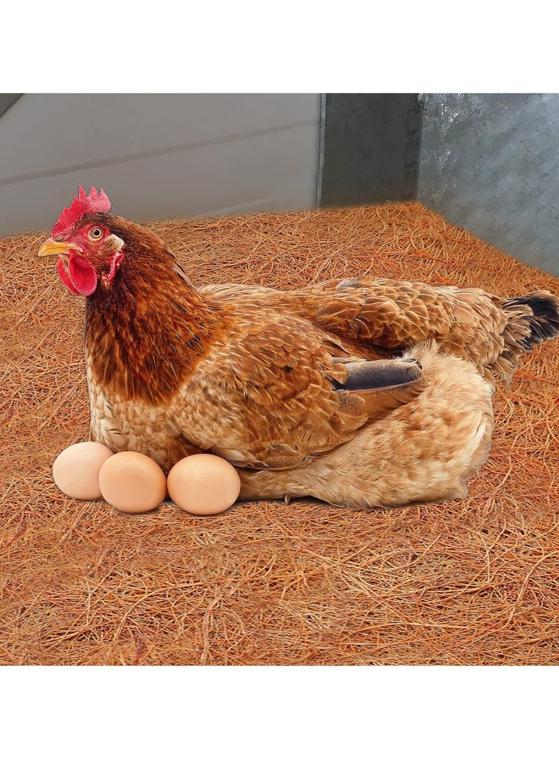 SYOSI 3 قطع سجادة زواحف 12 × 20 بوصة بطانة ألياف جوز الهند الطبيعية سجادة حيوانات أليفة سجادة سلحفاة بطانة حوض زواحف للسحلية والسلاحف - Image 5