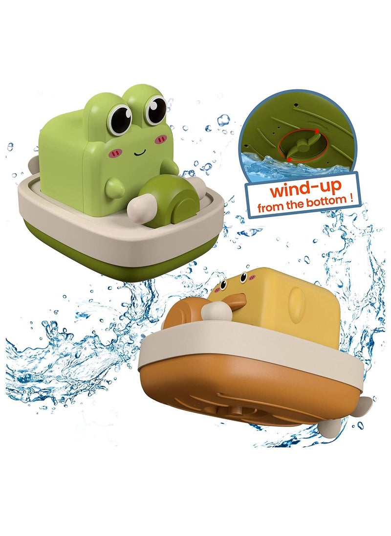 Excefore - Baby Bath Toys Floating Wind-up Toys Swimming Pool Games Water Play Gift for Bathtub Shower Beach Infant Toddlers Kids Boys Girls Age 1 2 3 4 5 6 Years Old - Image 1