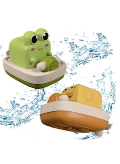 Baby Bath Toys Floating Wind-up Toys Swimming Pool Games Water Play Gift for Bathtub Shower Beach Infant Toddlers Kids Boys Girls Age 1 2 3 4 5 6 Years Old