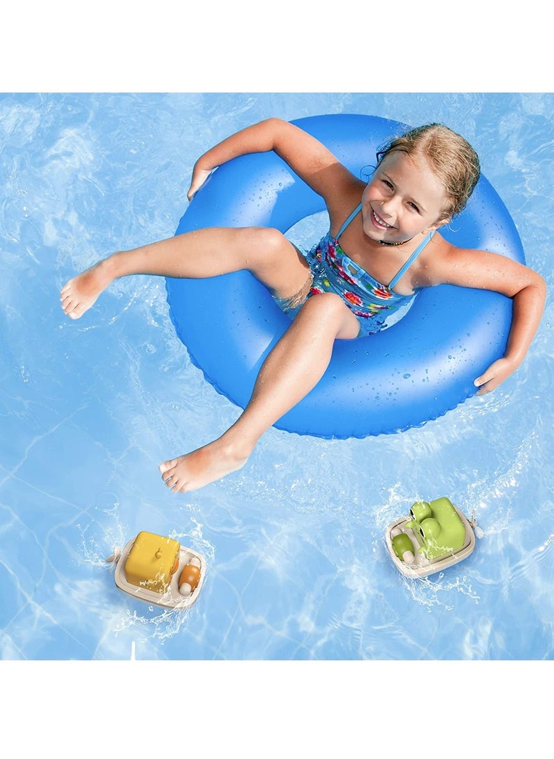 Excefore - Baby Bath Toys Floating Wind-up Toys Swimming Pool Games Water Play Gift for Bathtub Shower Beach Infant Toddlers Kids Boys Girls Age 1 2 3 4 5 6 Years Old - Image 1