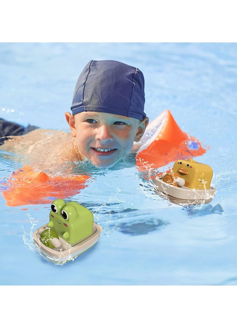 Excefore - Baby Bath Toys Floating Wind-up Toys Swimming Pool Games Water Play Gift for Bathtub Shower Beach Infant Toddlers Kids Boys Girls Age 1 2 3 4 5 6 Years Old - Image 1