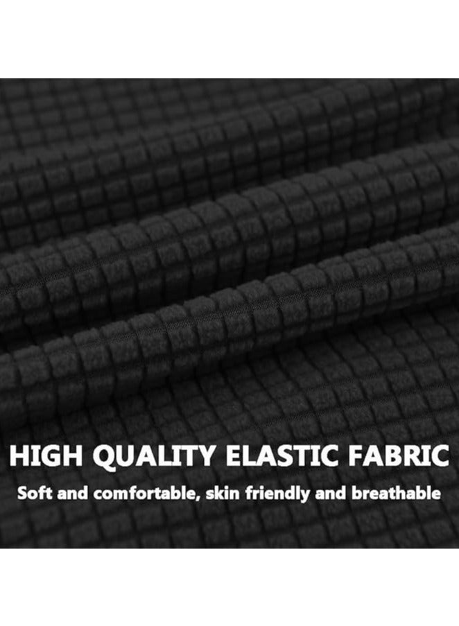 general Sofa covers, Armchair covers, Living room furniture covers, Modern Lounge bathtub armchair covers, Stretch corn wool armrest sofa covers, Black - Image 2