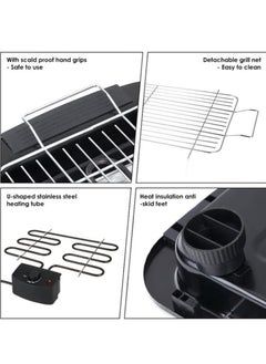 Generic Electric Barbecue Grill 2000W 2000 W H18181 Black/Silver  - Image 3
