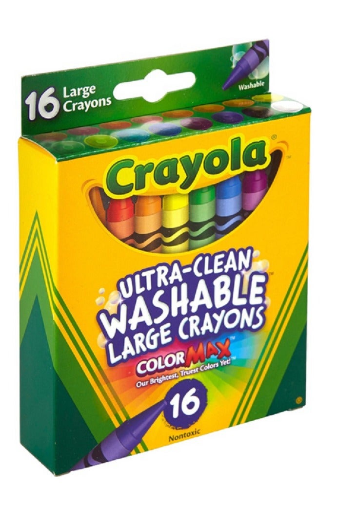 Crayola 16-Piece Ultra-Clean Washable Large Bright Crayon Set Multicolor - Image 2