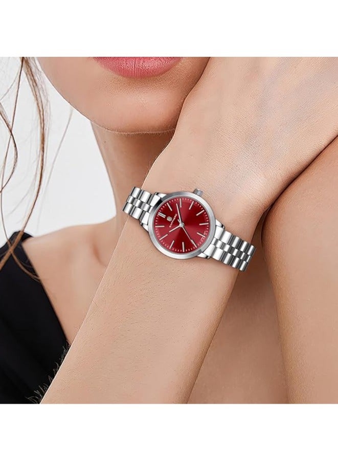 Sapphero SAPPHERO luxury women's watch with stainless steel strap, pointer quartz movement, 5 ATM waterproof, a gift for women - Image 2