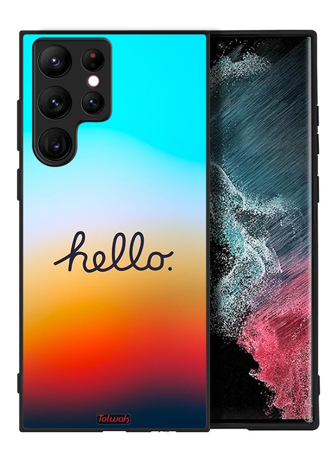 Tolwak Samsung Galaxy S22 Ultra 5G Protective Case Cover Hello - Image 2