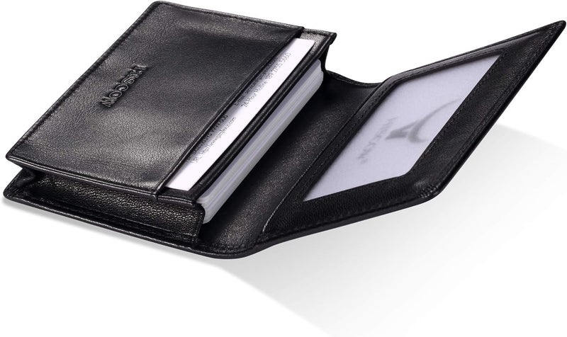 HISCOW Leather Business Card Case Holder for Men & Women, Italian Calfskin - Image 3