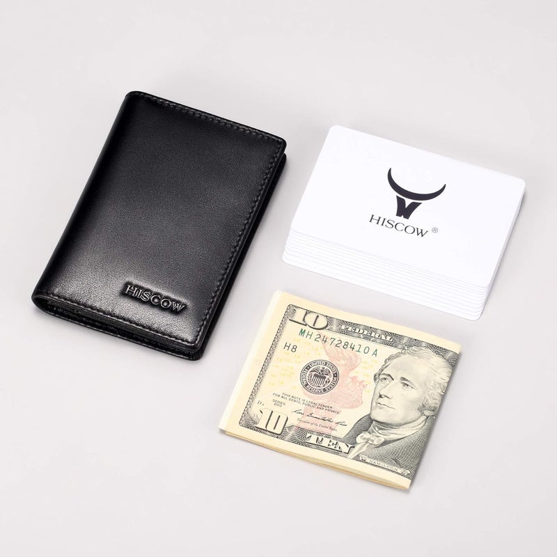 HISCOW Leather Business Card Case Holder for Men & Women, Italian Calfskin - Image 2