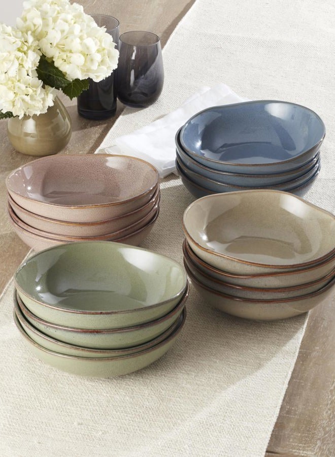ONEIDA 899211 Organic Shades Sage Green Pasta Bowls, Set Of 4, Service For 4 - Image 5