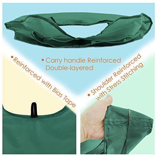 BeeGreen Reusable Bags for Shopping Machine Washable 12 Pack Xlarge Grocery bags Reusable Heavy Duty Folding with Elastic Band Colorful Tote Gift Bags Lightweight Durable Polyester - Image 5