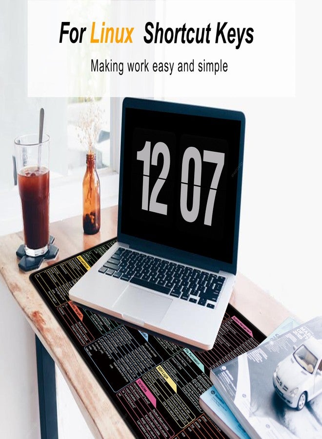 excovip Mouse Pad with Linux Commands Line - Extended Large Cheat Sheet Mousepad 31.4x11.7 inch Shortcuts Desk Mat to Kali/Red/Hat/Ubuntu/OpenSUSE/Arch/Debian/Unix Programmer 0246 - Image 5