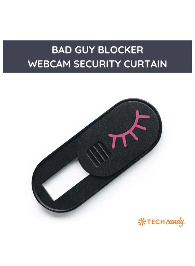 Tech Candy غطاء كاميرا ويب لحماية الخصوصية - أسود - آمن، رقيق، متين، لأجهزة الكمبيوتر، اللابتوبات، الأجهزة اللوحية، والهواتف الذكية، سهل التطبيق (أسود، عبوة واحدة) - Image 2