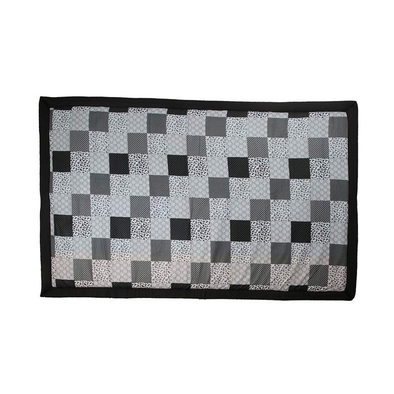 Generic Future Lifestyle Foldable Cushion Mat Korai River Grass 4 X 6 ft Fabric Black Cotton with 18 MM Soft Foam Portable and Comfort Sleep - Image 5