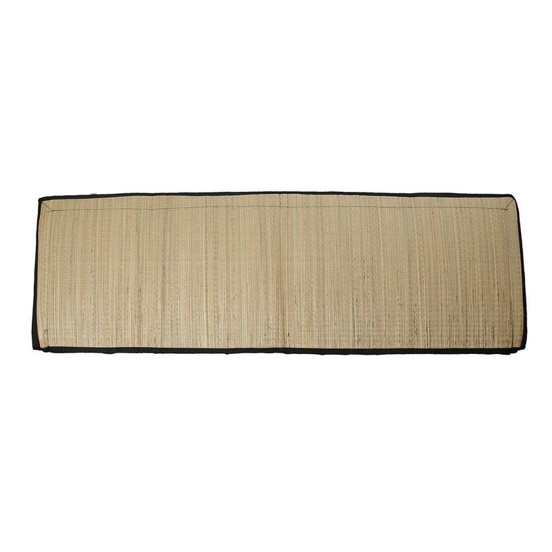 Generic Future Lifestyle Foldable Cushion Mat Korai River Grass 4 X 6 ft Fabric Black Cotton with 18 MM Soft Foam Portable and Comfort Sleep - Image 4
