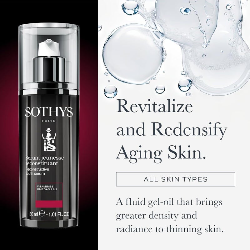 SOTHYS Reconstructive Youth Serum Face Serum with Vitamins and Hyaluronic Acid for AntiAging Wrinkle Reduction For All Skin Types - Image 2