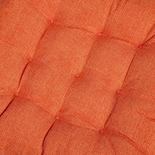 SQUARE MOON 4 Pack Chair Cushions, Seat Cushions, Chair Pads, Chair Mat for Indoor, Outdoor Dining Chair, Kitchen Chairs, Dining Room Chairs (16" × 16" × 4 Pack, Orange) - Image 4