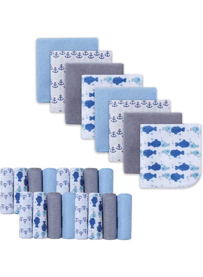 softan Baby Washcloths | Extra Soft and Ultra Absorbent Bath Towel | Great Gifts for Newborn and Infants | 24 Pack - Image 1