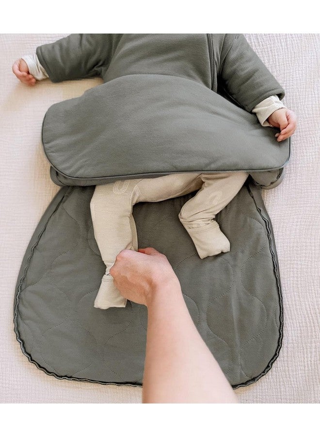 GUNAMUNA Unisex Baby Transitional Swaddle Bag, Easy Diaper Change Zipper, Infant Toddler Swaddle, 1.0 TOG, Goose, 3-6 Months - Image 3