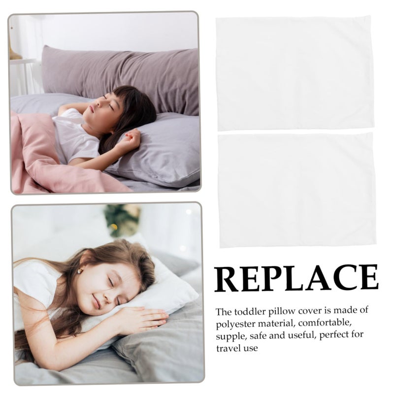 2 Pack White Envelope Closure Pillow Cases For Boys And Girls Travel Soft - Image 3