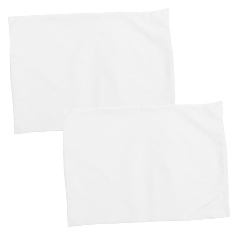 2 Pack White Envelope Closure Pillow Cases For Boys And Girls Travel Soft - Image 2