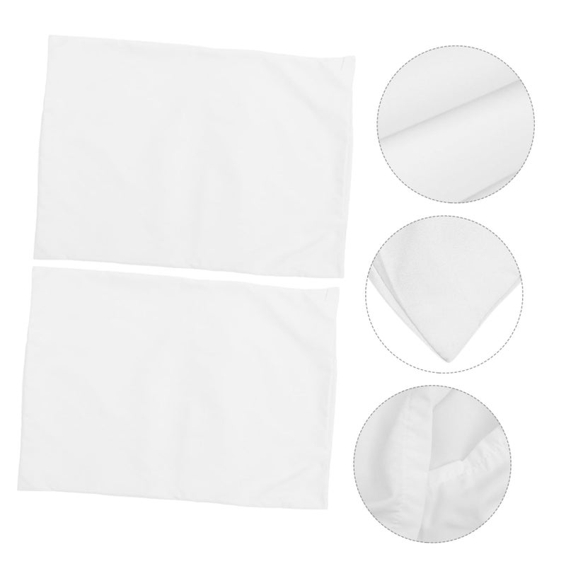 2 Pack White Envelope Closure Pillow Cases For Boys And Girls Travel Soft - Image 5