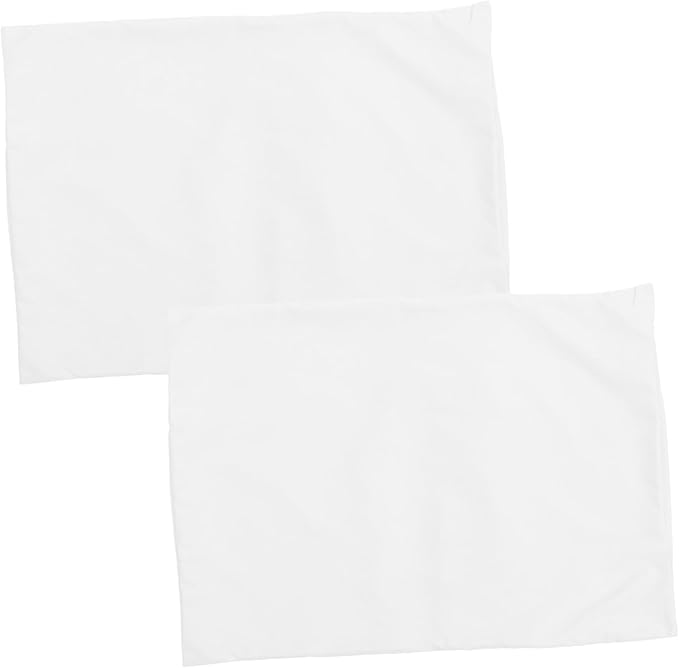 2 Pack White Envelope Closure Pillow Cases For Boys And Girls Travel Soft - Image 1