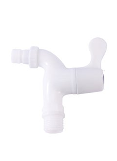 LAWAZIM Plastic Water Tap -White- ABS Plastic Lead-Free Leak-Proof Screw-In Water Faucet- Single Handle Water Jug Container Faucet Washing Machine Bibcock Faucet for Safe Drinking Water Applications  - Image 5