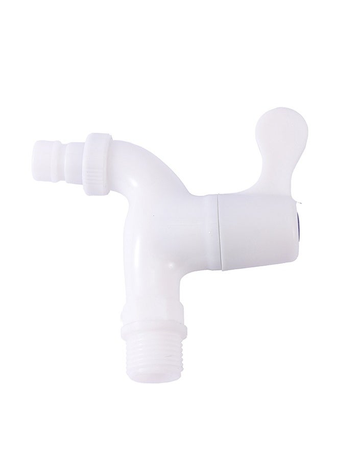 LAWAZIM - Plastic Water Tap -White- ABS Plastic Lead-Free Leak-Proof Screw-In Water Faucet- Single Handle Water Jug Container Faucet Washing Machine Bibcock Faucet for Safe Drinking Water Applications - Image 1