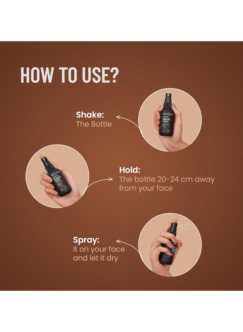 SWISS BEAUTY Matte Makeup Fixer 70ml | Locks Up To 16 Hours | Waterproof with Aloe Vera - Image 2