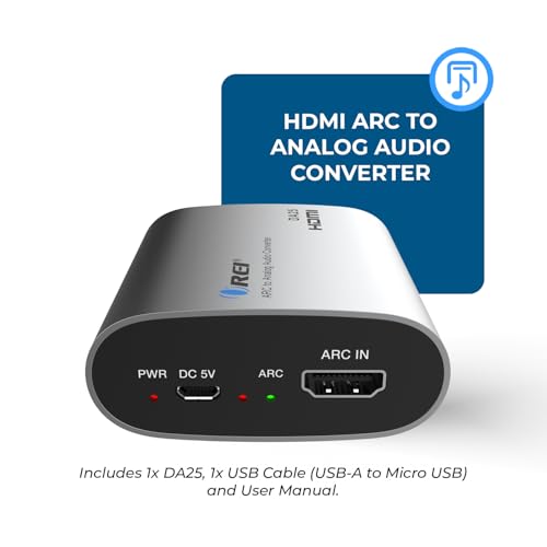Orei DA21X Premium Optical SPDIF/Coaxial Digital to RCA L/R Analog Audio Converter with 3.5mm Jack Support Headphone/Speaker Outputs - Image 2