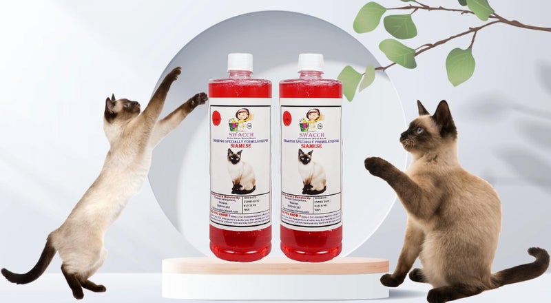 Swacch Shampoo Specially Formulated for Siamese Cat (1 Litre) (Pack of 2) Jasmine - Image 2