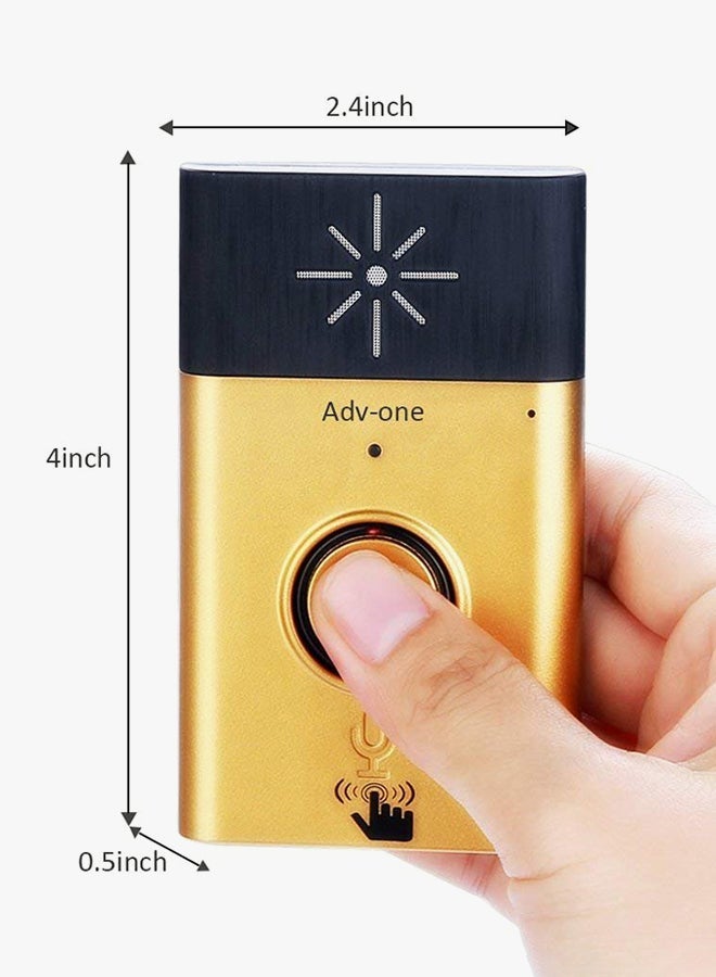NIBEMINENT 2-Way Wireless Voice Intercom Doorbell Gold 16.2x11.8x4.8cm - Image 3