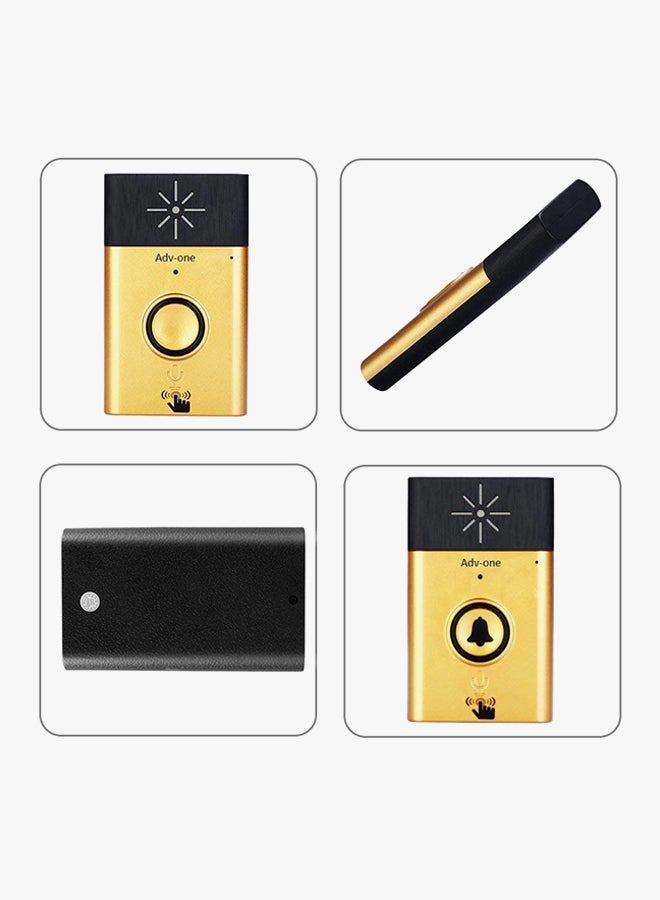 NIBEMINENT 2-Way Wireless Voice Intercom Doorbell Gold 16.2x11.8x4.8cm - Image 2