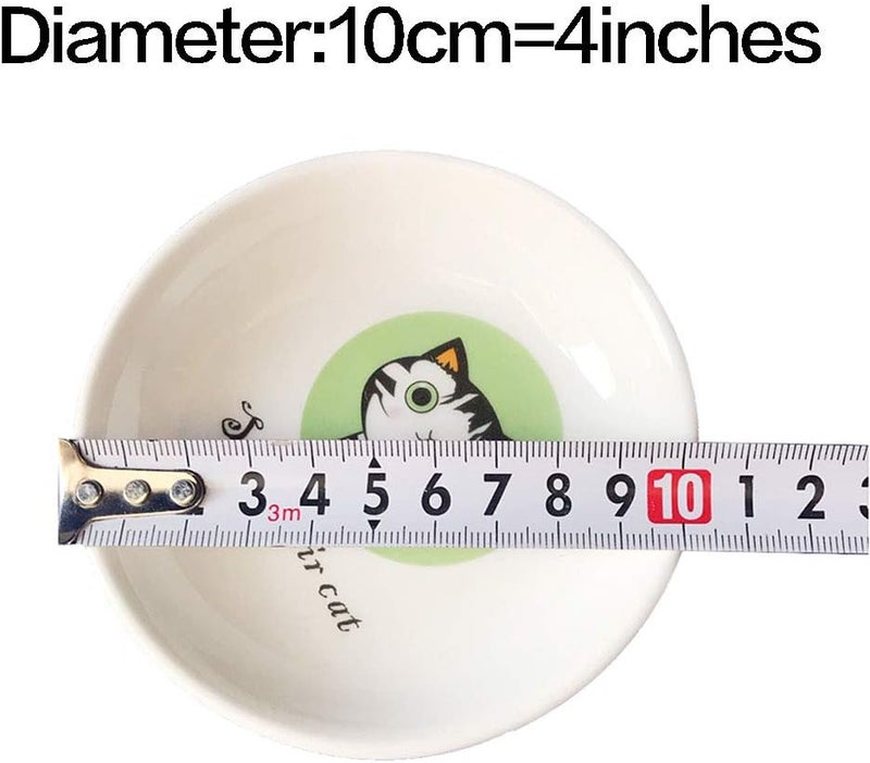 MISS TUTU 4pcs Ceramics Cat Dinner Plate Seasoning Dishes Sushi Dipping Bowl Appetizer Plate Dessert PlateHome Decoration - Image 5